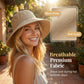 👒 Nur für kurze Zeit: 50 % Rabatt! ✨ Damen-Sonnenhut mit Schleife und breiter Krempe – faltbar, 360°-Schutz 🎀