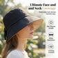 👒 Nur für kurze Zeit: 50 % Rabatt! ✨ Damen-Sonnenhut mit Schleife und breiter Krempe – faltbar, 360°-Schutz 🎀