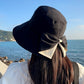 👒 Nur für kurze Zeit: 50 % Rabatt! ✨ Damen-Sonnenhut mit Schleife und breiter Krempe – faltbar, 360°-Schutz 🎀