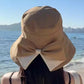 👒 Nur für kurze Zeit: 50 % Rabatt! ✨ Damen-Sonnenhut mit Schleife und breiter Krempe – faltbar, 360°-Schutz 🎀
