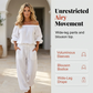 🖤 50% RABATT! Damen Off-Shoulder Jumpsuit aus Leinen – Lässig, elegant & für jeden Tag!