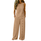 👕 NUR FÜR BEGRENZTE ZEIT: 55 % RABATT! ✨ 2-teiliges Set für Damen – ärmelloses Oberteil, Hose mit weitem Bein, 8 Farben 🌿