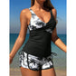 👙 50% RABATT! 🌴 Zweiteiliger Badeanzug mit tropischem Print und hoher Taille – schmeichelhaft & figurbetonend – Perfekt für Strand, Pool oder heiße Sommertage ✨