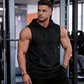 Ärmelloser Trainings-Hoodie für Herren mit Tasche