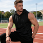 Ärmelloser Trainings-Hoodie für Herren mit Tasche