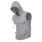 Ärmelloser Trainings-Hoodie für Herren mit Tasche