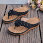 Damen-Sandalen mit Blumenmuster und Fußgewölbestütze