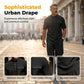 Men's Modern Casual Band Collar Two-Piece Set