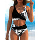 ✨ Hochtailliertes Blumen-Bikini-Set mit Wickel-Bikinitop | Strand- & Pooloutfit, figurbetonend