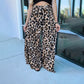 Modische Hose mit weitem Bein und Leopardenprint