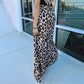 Modische Hose mit weitem Bein und Leopardenprint