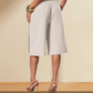 Schicke Culottes für Damen mit Bindeband vorne und weitem Bein