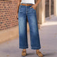 👖Damenjeans mit hoher Taille und geradem Bein✨