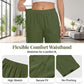 👕🩳 Lässiges Damen-Set: Einfarbiges Kurzarm-Oberteil & Shorts – bequem & luftig