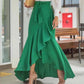 👗 Damen High-Waist Asymmetrical Ruffle Maxi Skirt – eleganter Look, figurschmeichelnd & vielseitig – perfekt für jeden Anlass
