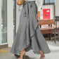 👗 Damen High-Waist Asymmetrical Ruffle Maxi Skirt – eleganter Look, figurschmeichelnd & vielseitig – perfekt für jeden Anlass