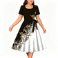 🔥 A-Linien-Kleid für Damen mit Blumenmuster