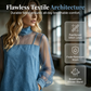 👗 Lantern Sleeve Faux Collar Denim Kleid – femininer Look mit Fake-Kragen, weiten Ärmeln & figurschmeichelndem Denim-Schnitt