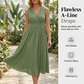 Elegantes, ärmelloses Kleid mit V-Ausschnitt für Damen