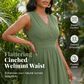 Elegantes, ärmelloses Kleid mit V-Ausschnitt für Damen