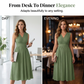 Elegantes, ärmelloses Kleid mit V-Ausschnitt für Damen