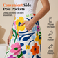 Lässige, kurze Damenhose mit Blumenmuster