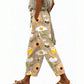Lässige, kurze Damenhose mit Blumenmuster