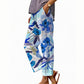 Lässige, kurze Damenhose mit Blumenmuster