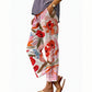 Lässige, kurze Damenhose mit Blumenmuster