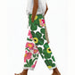 Lässige, kurze Damenhose mit Blumenmuster