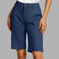 Einfarbige Freizeitshorts für Damen