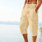 👖 Herren Leinen-Mischung Cargo Caprihosen – luftig, bequem & vielseitig – perfekt für Freizeit, Reisen & Alltag