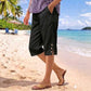 Damen-Sommerhose in 3/4-Länge mit Knopfverzierung