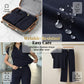 🔥👚 55% Rabatt! Damen Chic Zweiteiler-Set: Bequemes Polo-Top & Wide-Leg-Hose | Elegant für Jeden Tag & Jede Gelegenheit 🌸💨