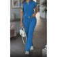🔥👚 55% Rabatt! Damen Chic Zweiteiler-Set: Bequemes Polo-Top & Wide-Leg-Hose | Elegant für Jeden Tag & Jede Gelegenheit 🌸💨