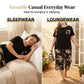 ✨☁️ Damen-Set mit Rundhals-Top & Capri-Hosen | Weicher Stoff, lockere Passform, ganztägig komfortabel für Alltag & Freizeit