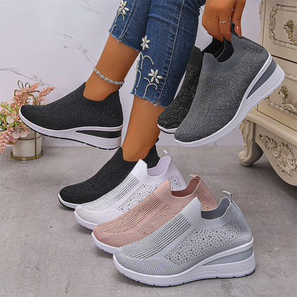 👟 Damen atmungsaktive Knit-Walking-Schuhe – leicht, flexibel & bequem – perfekt für lange Spaziergänge, Alltag & Reisen
