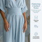 Damen V-Ausschnitt Hochtaillierter Weitbein-Jumpsuit