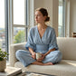 Damen V-Ausschnitt Hochtaillierter Weitbein-Jumpsuit