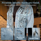🔥 Locker sitzende Damenjeansjacke mit Blumenmuster und Spitzen-Patchwork