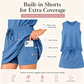 ⏰ Nur noch heute 50% Rabatt! 💙 Damen Sommer-Set: Ärmelloses Top & Rock mit integrierten Shorts | Bequem & praktisch mit Taschen für Strand & Stadt ✨