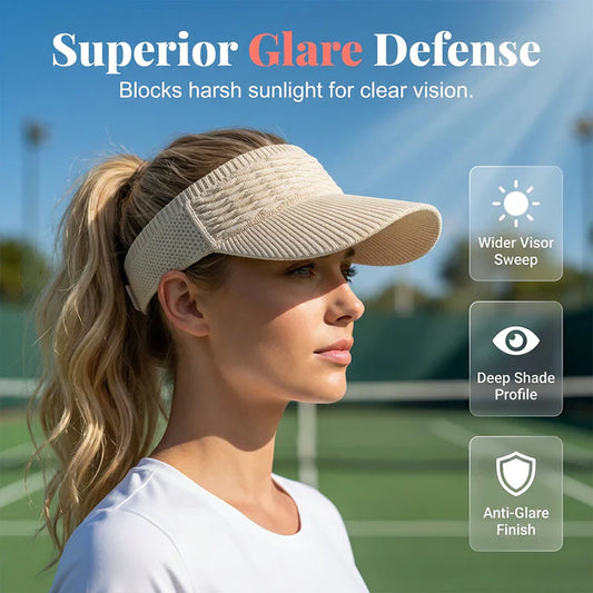 🧢☀️ Blitzangebot: 50 % Rabatt! Atmungsaktive Damen-Mesh-Kappe mit Schirm – Breiter 10-cm-Schirm, UV-Schutz, 6 Farben, Leichtgewicht (80 g), Tennis, Strand, Sport ✨