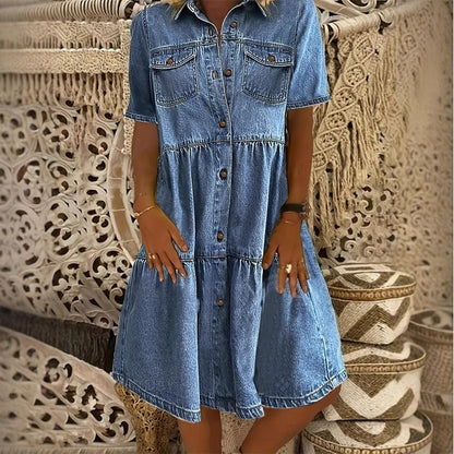 Elegantes Sommer-Jeanskleid für Damen