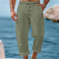 👖 Men's Casual Linen Drawstring Pants – leicht, atmungsaktiv & bequem – mit elastischem Bund & Kordelzug – perfekt für Alltag, Büro & Freizeit