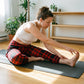 Damenhose mit Karomuster, schmal geschnitten und aus Stretchstoff