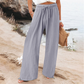 🎀👖Lässige Damenhose mit hohem Bund und weitem Bein