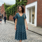 👗🌸 NUR FÜR KURZE ZEIT 50% RABATT! Damen Boho V-Ausschnitt Gemustertes Maxi-Kleid – Fließend, Stilvoll, Sommer-Essential ✨