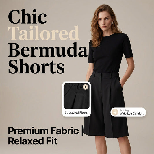 Damen-Bermudashorts in lockerer Passform