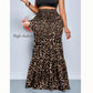 👗 Damen-Maxirock mit Leopardenprint & elastischem Bund – bequem, vielseitig & ideal für Alltag, Strand & besondere Anlässe 🐆🌿