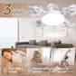 🌀 Deckenventilator mit LED-Licht und Fernbedienung